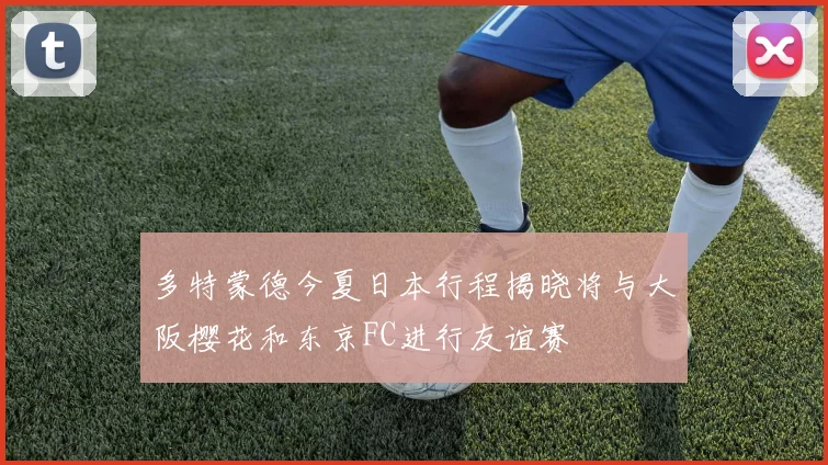多特蒙德今夏日本行程揭晓将与大阪樱花和东京FC进行友谊赛
